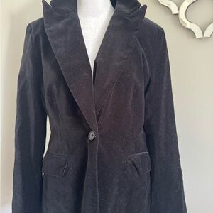 New York & Company Black Velvet Blazer